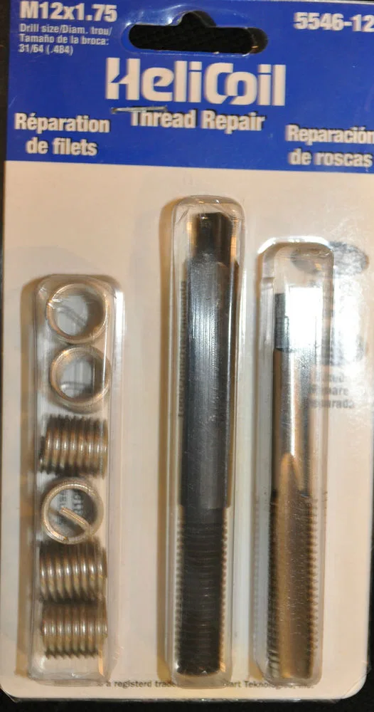 5546-12 – SW ANDERSON Thread Repair Kit, Universal M12 x 1.75 Thread Size With 6 Heli-Coil Inserts/ Installation Tool...